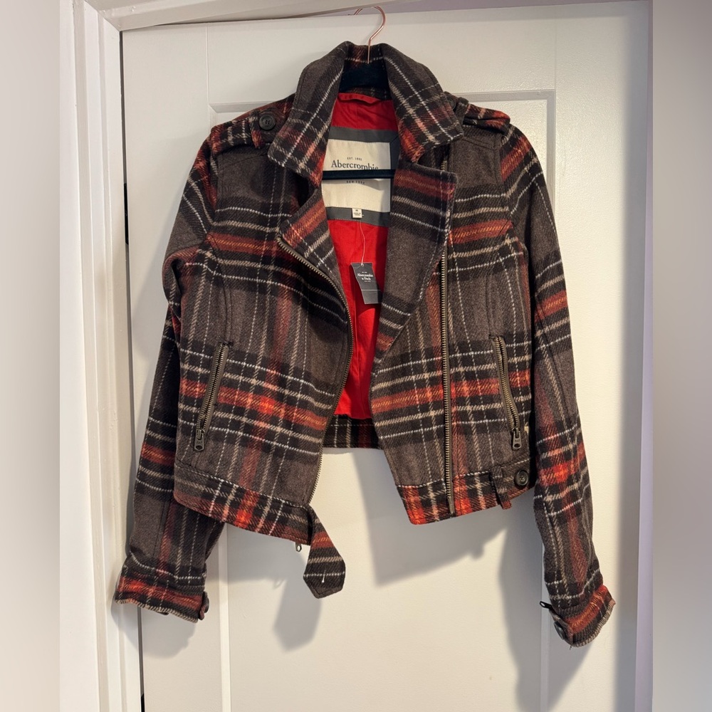 Abercrombie and Fitch Jacket Plaid -Never Used With Tags